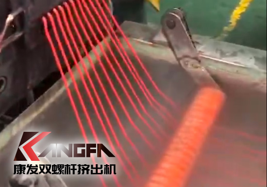 康發(fā)售后服務(wù)無(wú)止境！客戶(hù)水拉條JSH-75雙螺桿擠出機(jī) 普通玻纖增強(qiáng)改性售后維保記